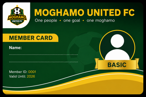MOGHAMO UNITED MEMBER CARD - BASIC