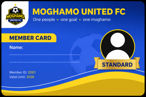 MOGHAMO UNITED MEMBER CARD - STANDARD