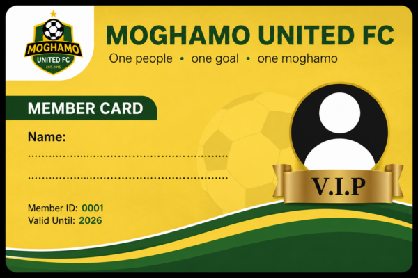 MOGHAMO UNITED MEMBER CARD - V.I.P