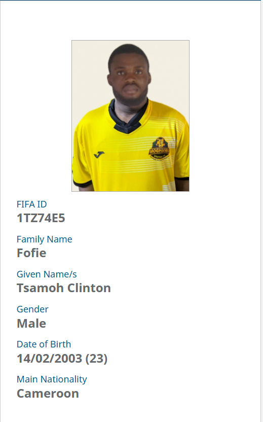 Fofie Tsamoh Clinton