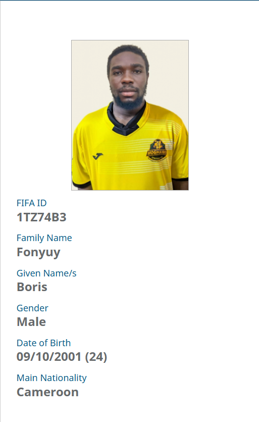 Fonyuy Boris