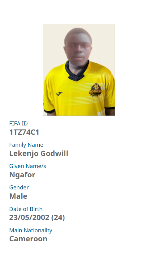 Lekenjo Godwill