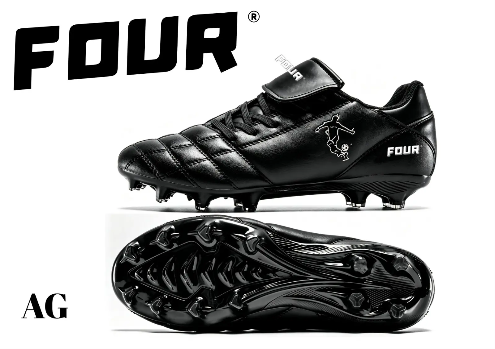 boot-black-ag FOUR AG Football Boots — Black