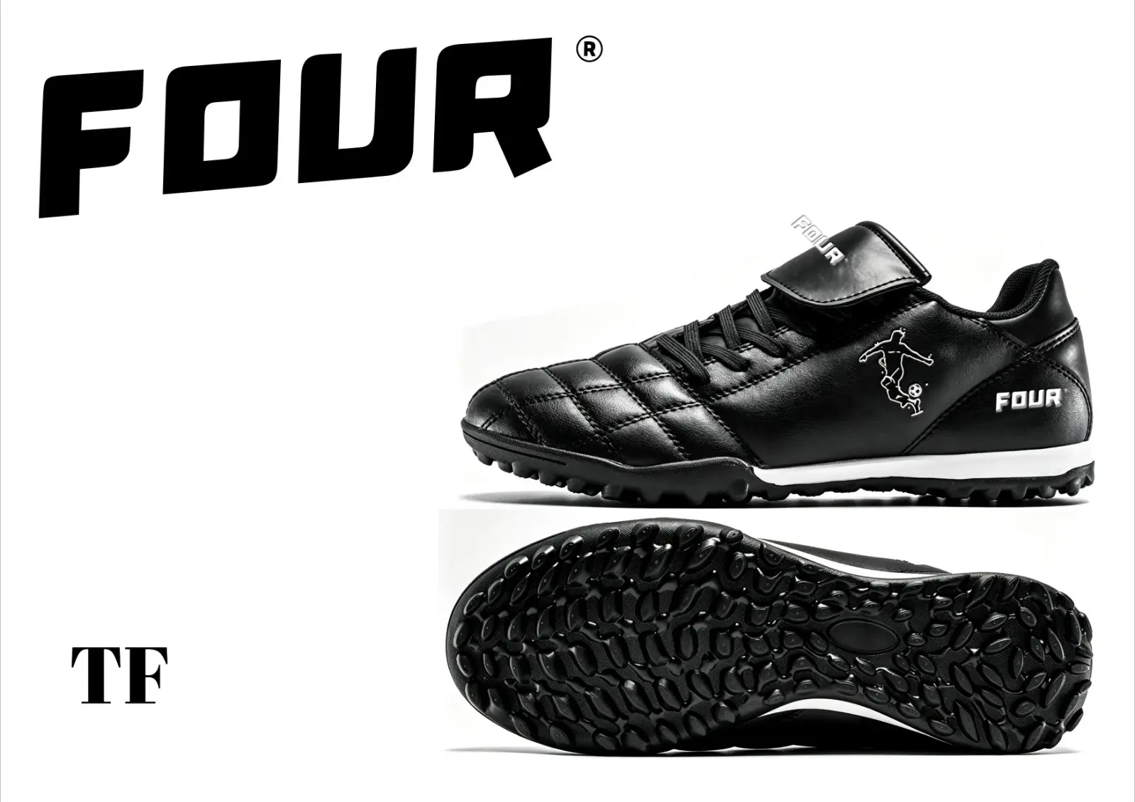 FOUR TF Turf Shoes — Black