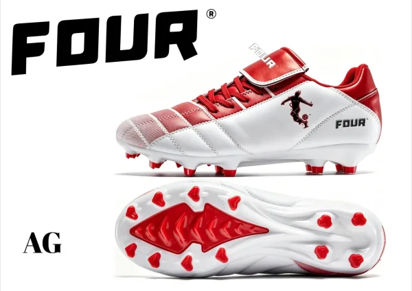 boot-red-ag FOUR AG Football Boots — Red / White